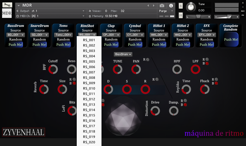 mdr-maquina-de-ritmo-drum-machine-for-native-instruments-kontakt-sound-selection-screenshot